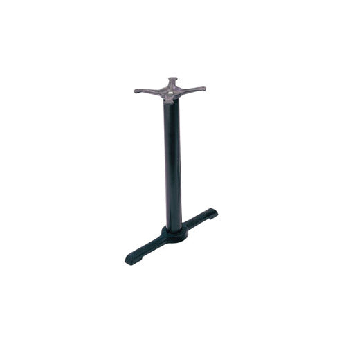 G & A BH0522 B Series Bar Height Table Base, 22" Spread, Cast Iron, Black Finish
