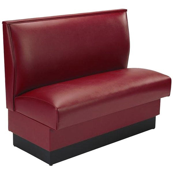 G & A CLASSIC-3/4-42 3/4 Circle Upholstered Corner Booth, 42"H, Solid Wood Frame, COM/Esprit Vinyl, Priced per Linear Foot