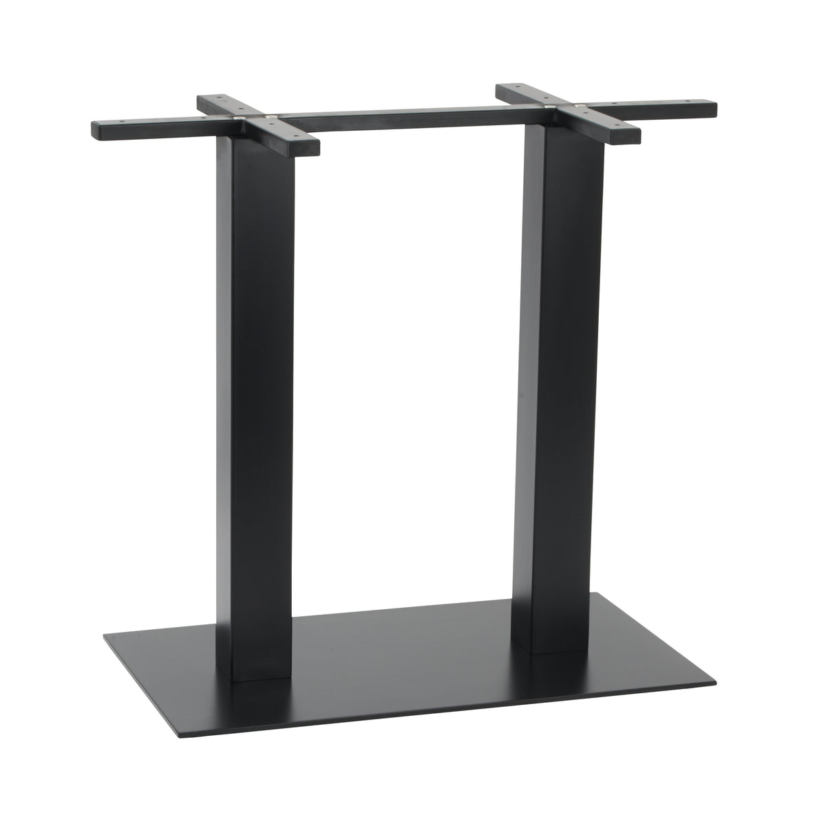 G & A GB1628 GB Series Table Base, 16x28 Spread, 2-1/4 Dia. Column, Dining Height, Steel, Black Powder Coat