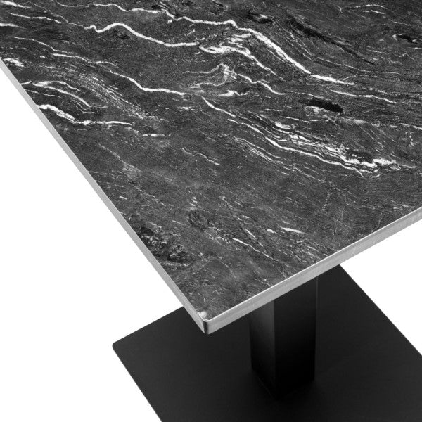 G & A SS24 Sintered Stone Round Restaurant Table Top, 24" dia, 1" thick, Weatherproof