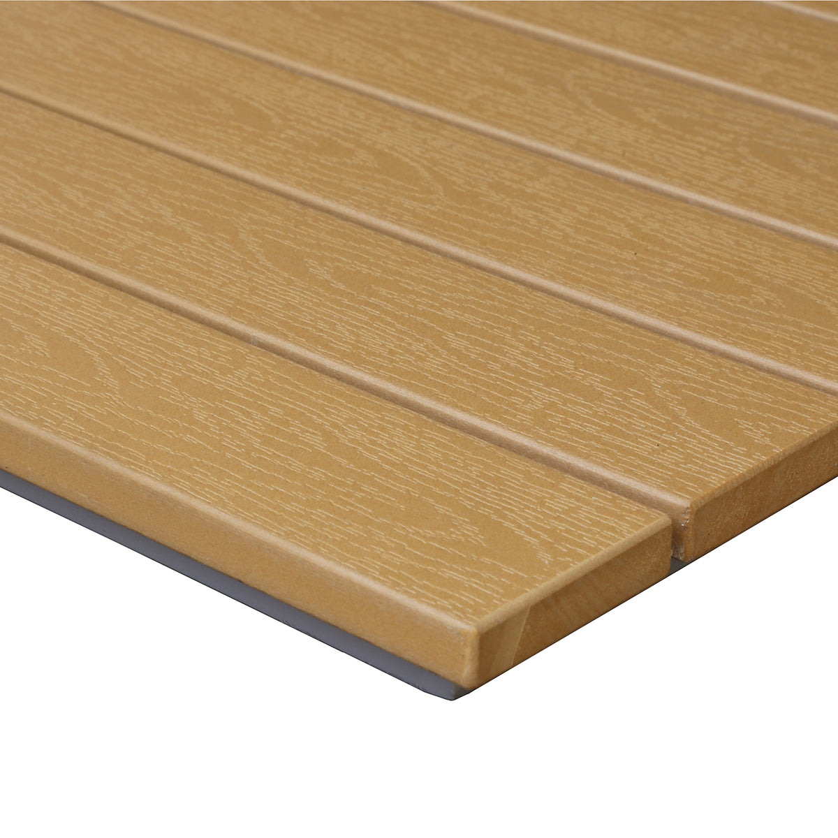 G & A ST3048 Rectangular Table Top, 30" x 48", 1-1/4" Thick, Synthetic Teak Slats, Aluminum Frame