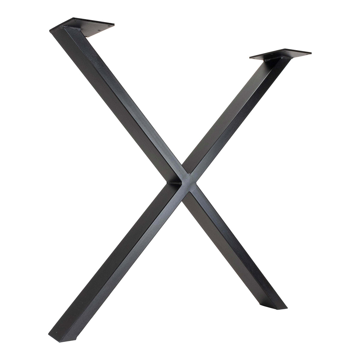 G & A TBXH TBX Series 28"W Bar Height X-Shaped Steel Table Base, Black Finish, Sold per Set