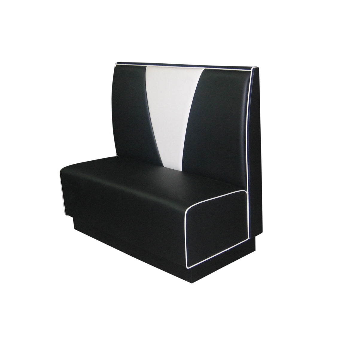 G & A V BACK-3/4-42 3/4 Circle Upholstered V-Back Restaurant Booth, 42"H, Sold per Foot