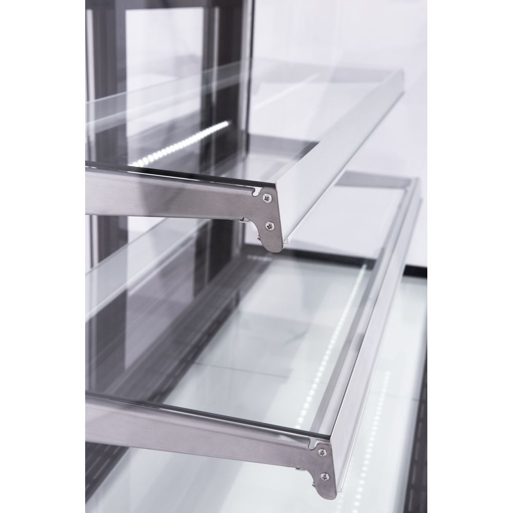 Marchia MBT60 60" Curved Glass Refrigerated Bakery Display Case, High Volume
