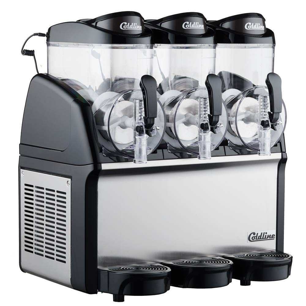 Coldline GRANITA-3N granita slush machine, angled front view