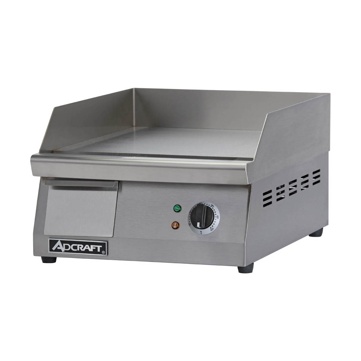 Adcraft GRID-16 16" Countertop Electric Griddle with 16" x 15.5" Surface, Thermostatic Controls, 120v
