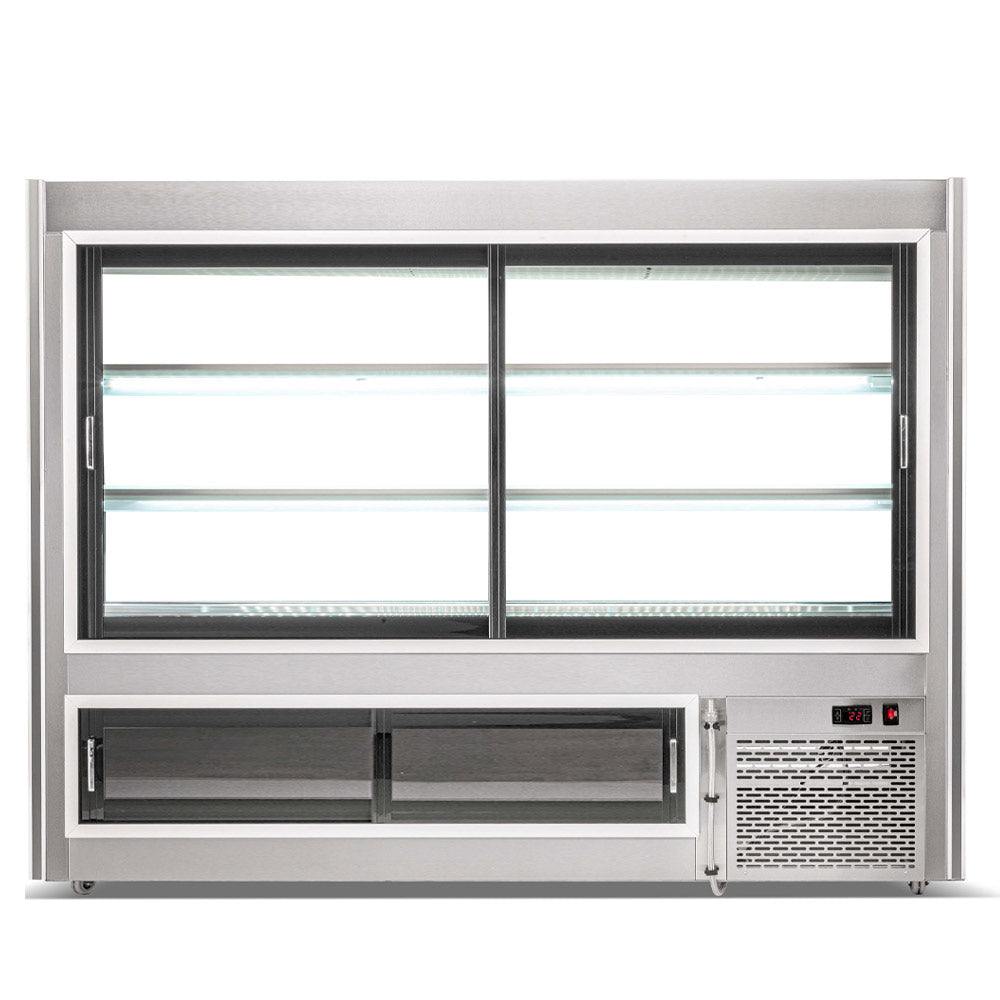 Coldline HDC60 60" Refrigerated Curved Glass High Meat Deli Case with Rear Storage