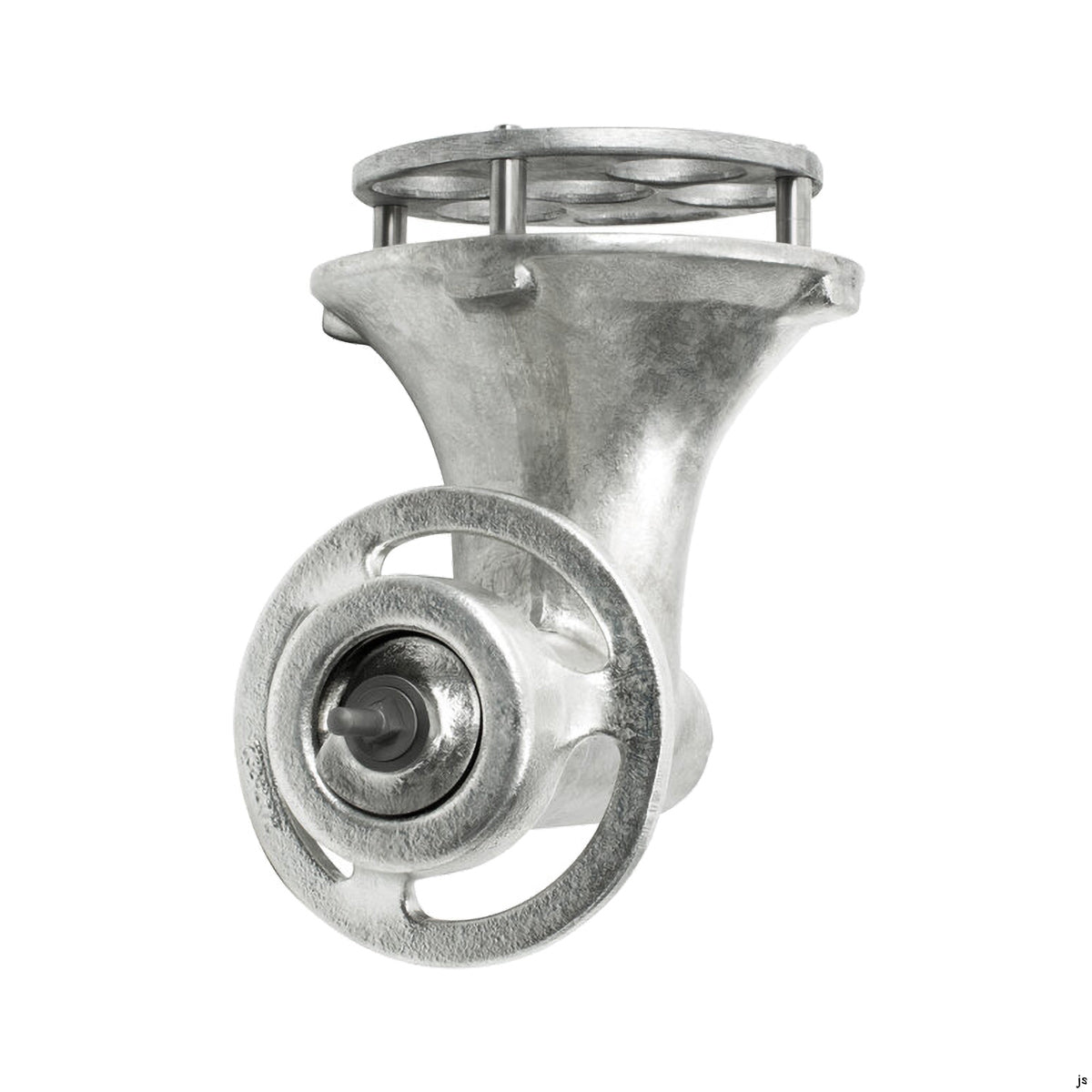 Hobart 22C/E-FS5PLT Funnel Throat Chop End Assy for #22 Hub Tin Cylinder Auger Knife 5 Carbon Steel Grind Plates