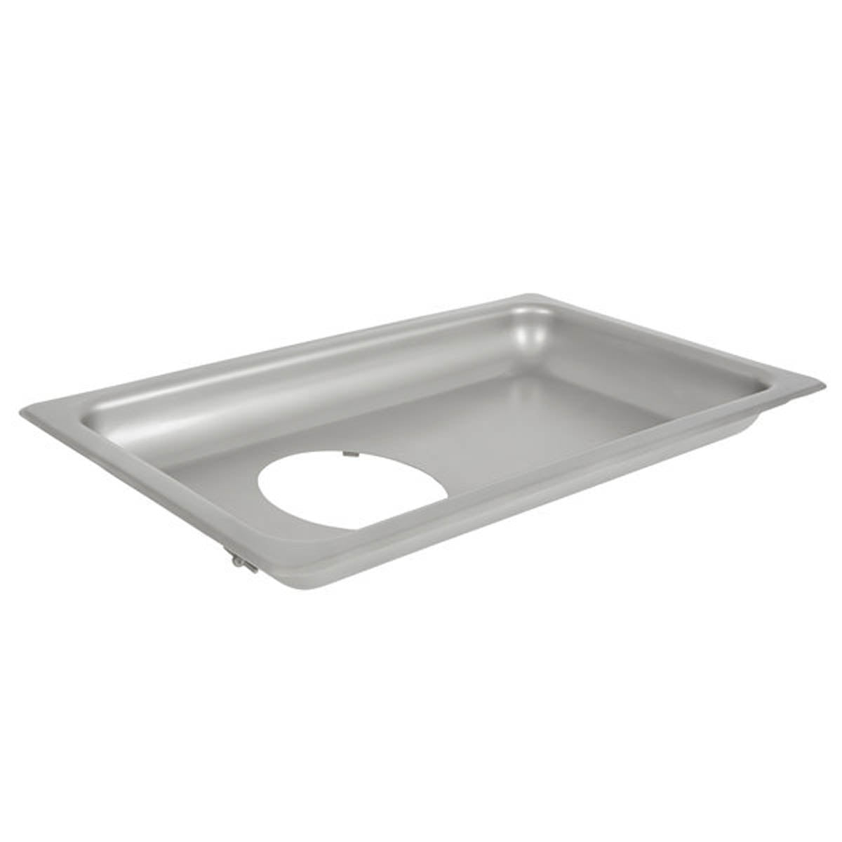 Hobart 22PAN-SSTFS - 27-3/4" x 15-5/8" x 3" Stainless Steel Rectangular Grind Pan, Hub #22, Meat Grinder Part