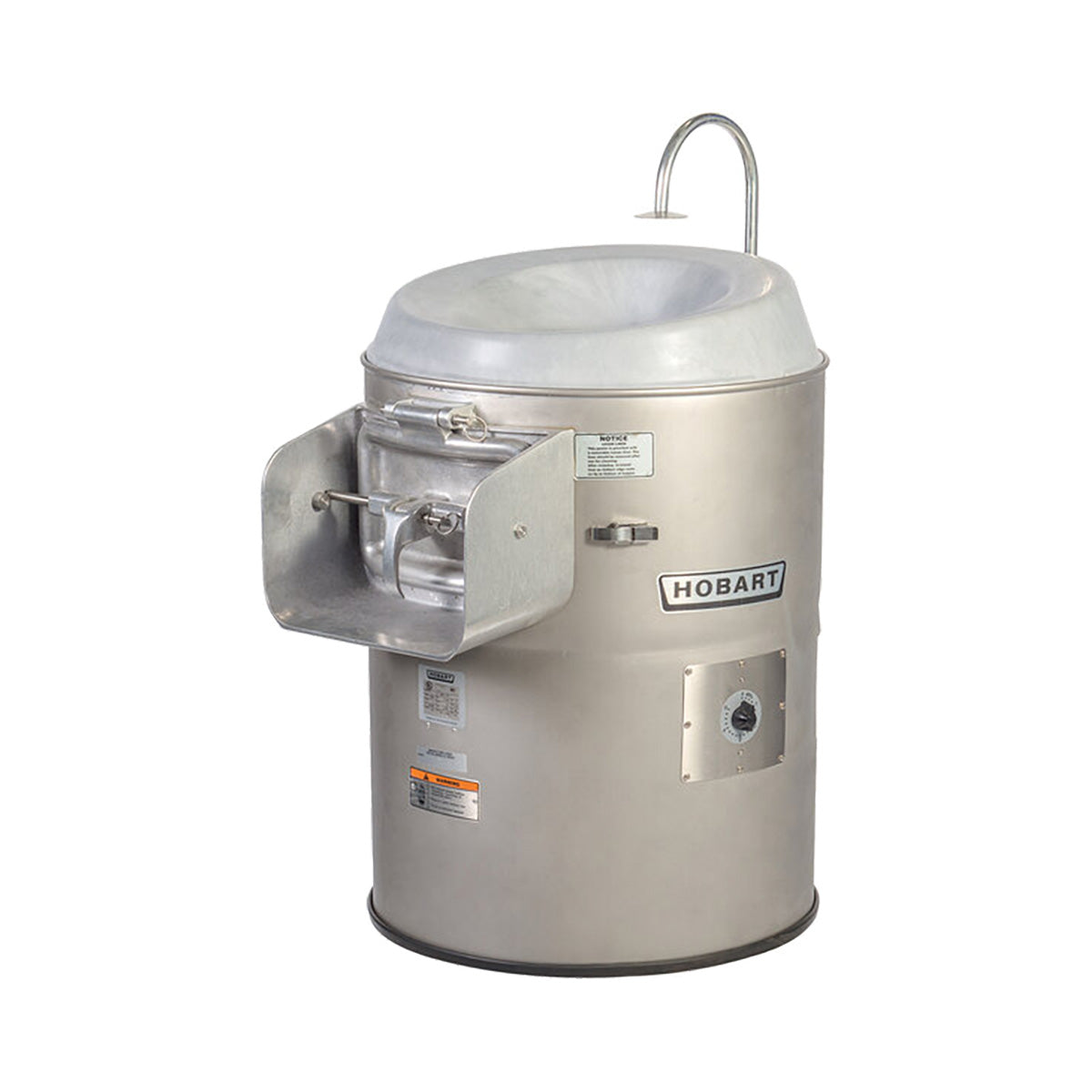 Hobart 6460-3 Countertop Potato Peeler, 60 lb Capacity, 1 Hp, Stainless Steel, V-Belt Drive, Timer, Disc