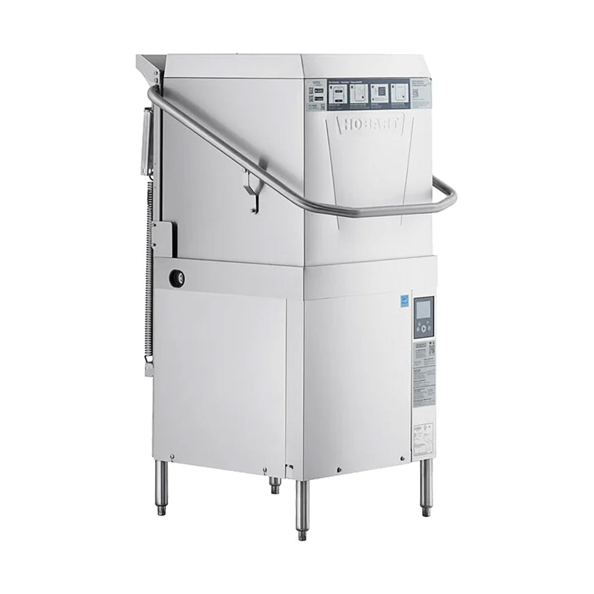 Hobart AM16-BAS-4 36.5" Door Type Dishwasher, 60 Racks/Hr - 40.2 Gal/Hr - High Temp w/Booster