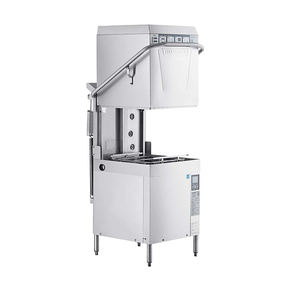 Hobart AM16-BAS-4 36.5" Door Type Dishwasher, 60 Racks/Hr - 40.2 Gal/Hr - High Temp w/Booster