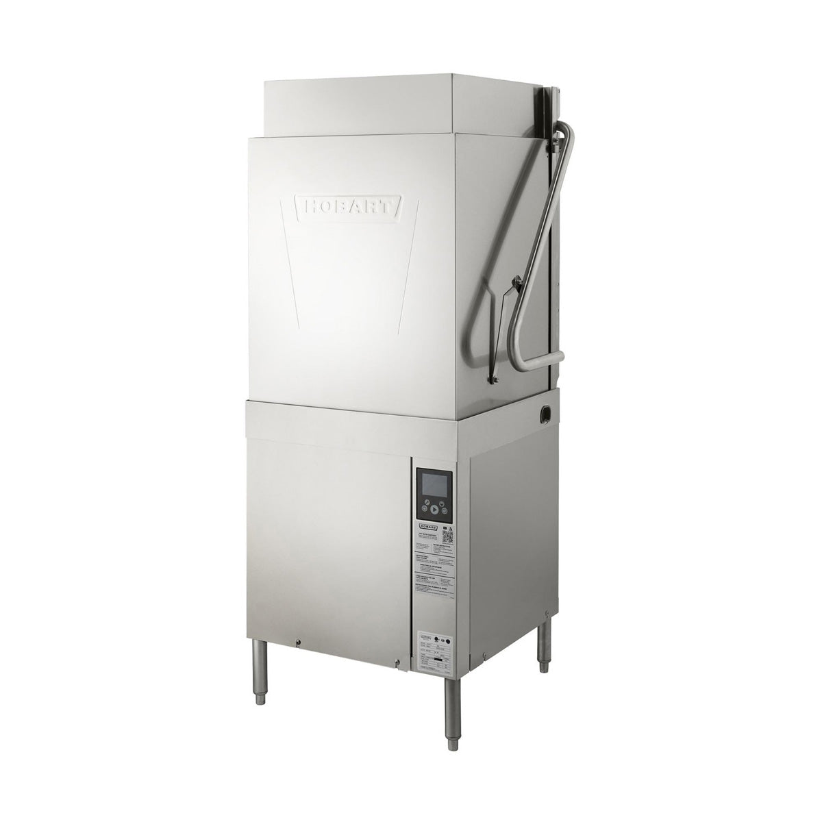 Hobart AM16T-BAS-4 36.5" Door Type Dishwasher, 60 Racks/Hr - 40.2 Gal/Hr - High Temp w/Booster