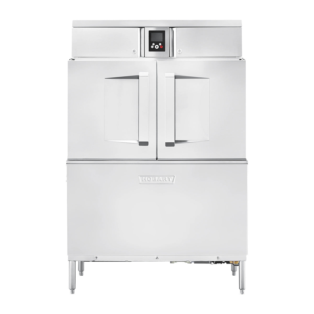 Hobart CL44-BAS+BUILDUP 44" Conveyor Dishwasher, 200 Racks/Hr - High/Low (convertible) Specify Tank