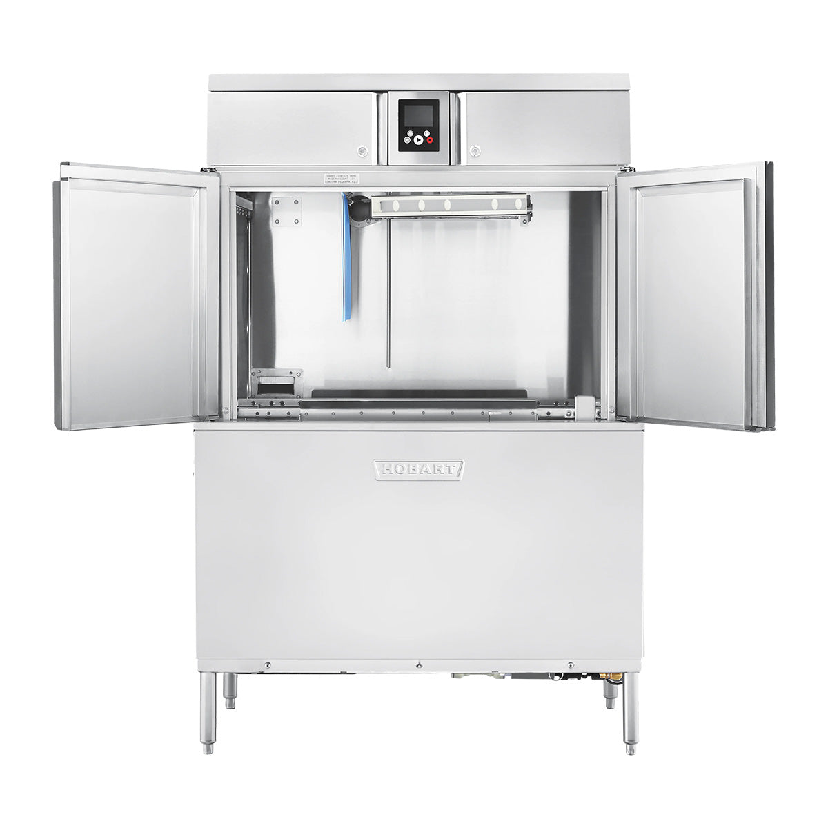 Hobart CL44-BAS+BUILDUP 44" Conveyor Dishwasher, 200 Racks/Hr - High/Low (convertible) Specify Tank