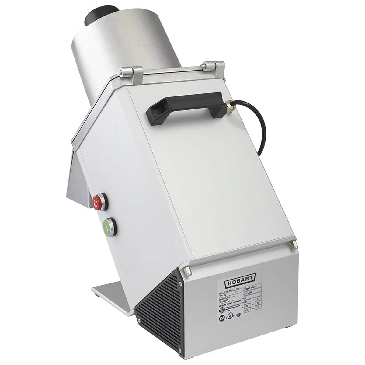 Hobart FP100-3 Benchtop Continuous Feed Food Processor, Unit Only, 11 lbs per/min, 1/3 hp