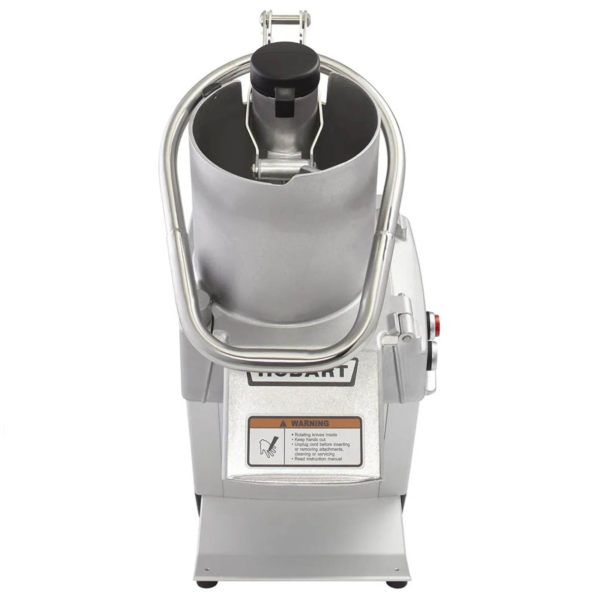 Hobart FP250-1B Benchtop Continuous Feed Food Processor with 15PLTSS-6PACK, 17 lbs per/min, 3/4 hp