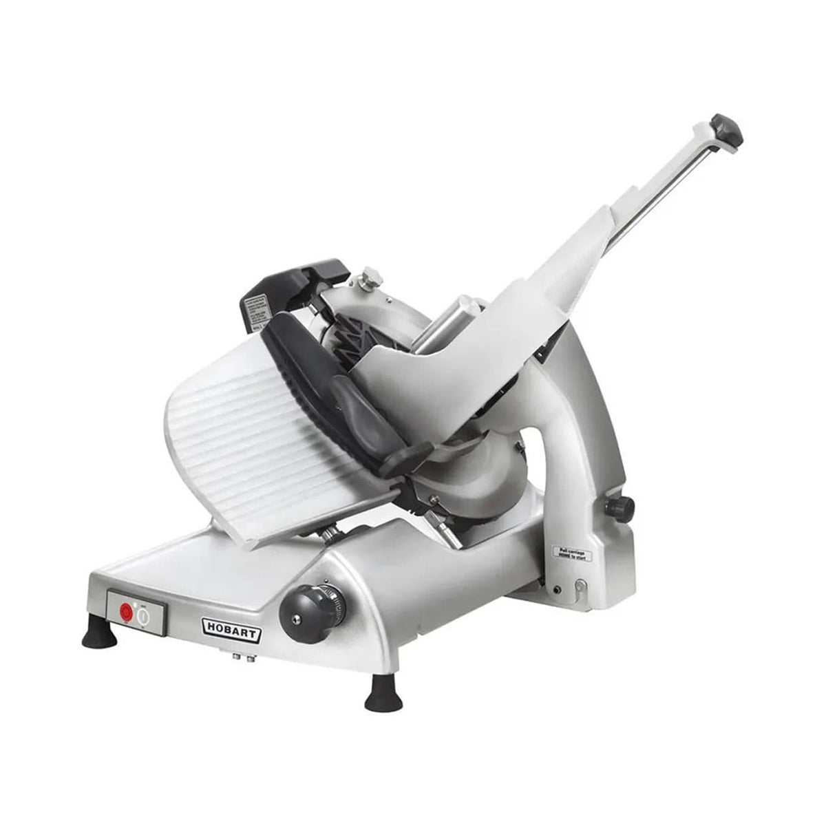 Hobart HS8-1 Manual Meat Slicer - 13" CleanCut Removable Knife, 1/2 HP 120V Motor, Aluminum, Belt Drive, Gravity Feed