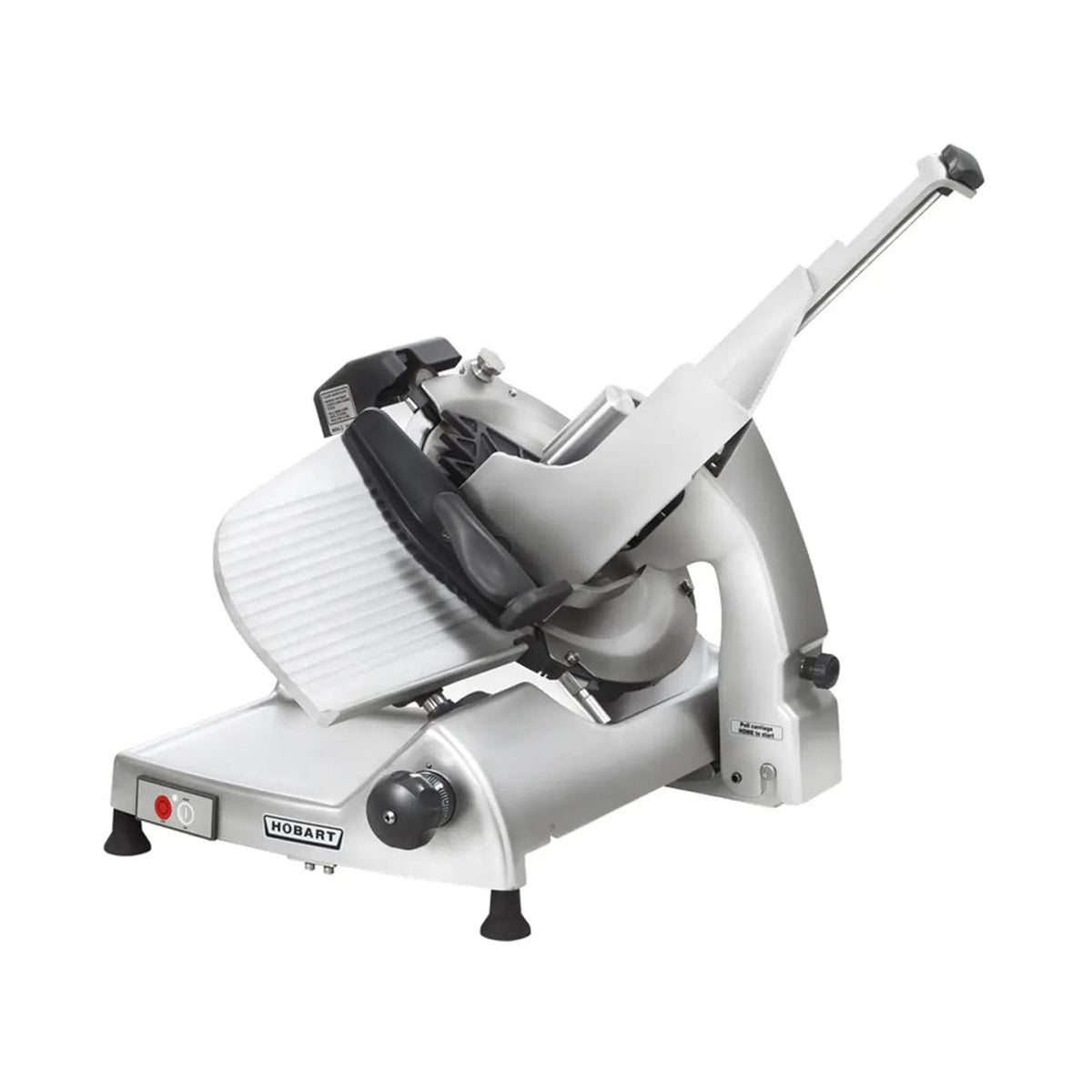 Hobart HS8N-HV60C Heavy Duty Meat Slicer - 13" CleanCut Knife, Anodized Aluminum, 1/2 HP, 220-240V, Belt Drive