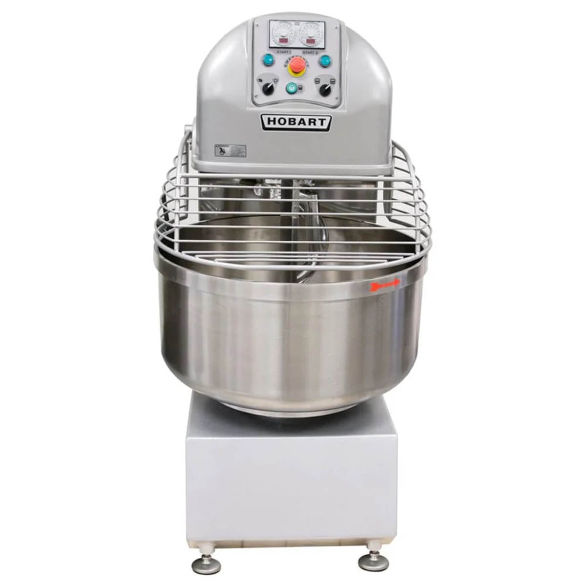 Hobart HSL220-1 Spiral Mixer, 2-Speed, 220 lbs Capacity, 6 hp Spiral Motor and 3/4 hp Bowl Motor