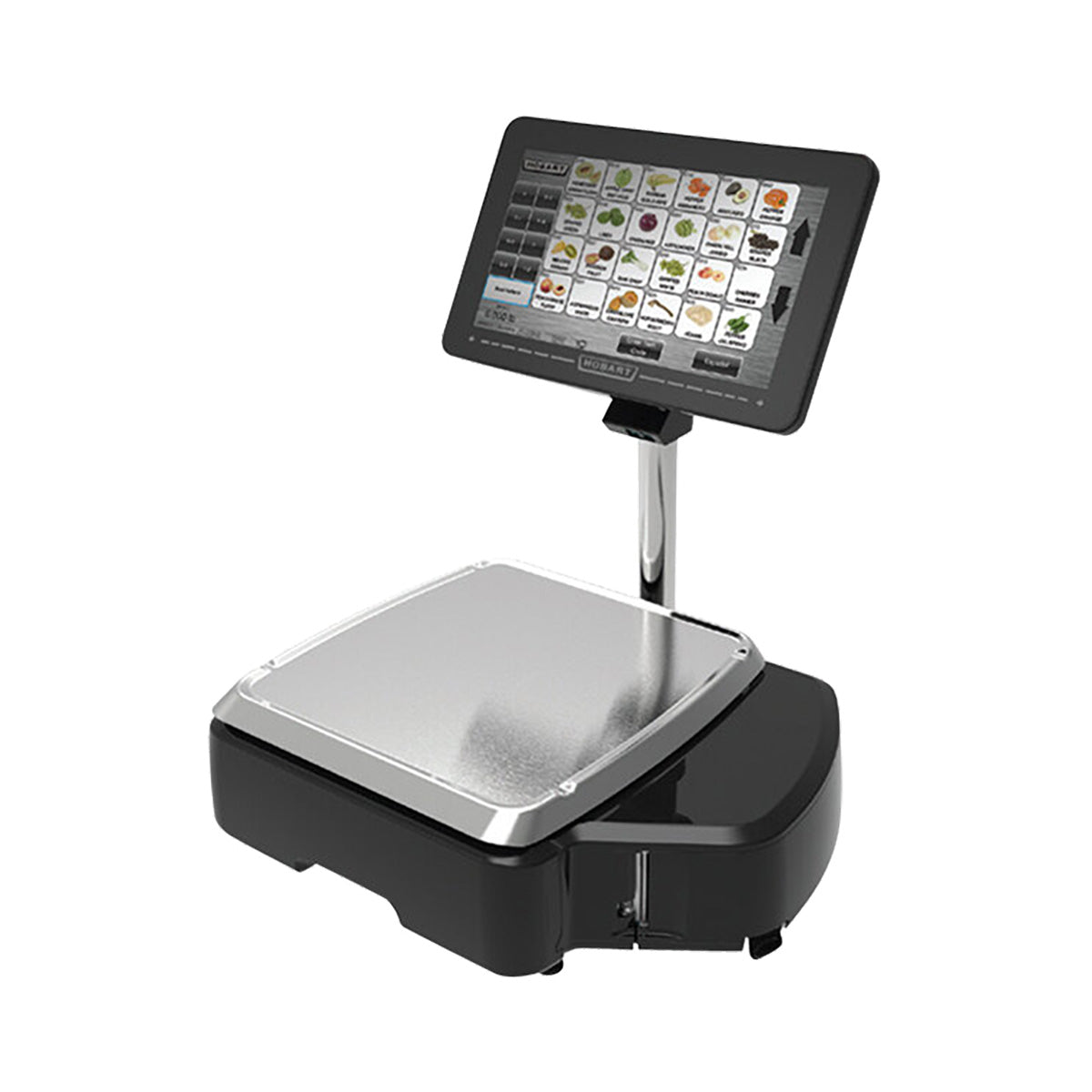 Hobart HTI-SSLS Scale - 14" Touch Screen, 14"x15" Platform, 30 lb Capacity, 0.01 lb Graduation, 100-240V, 170W