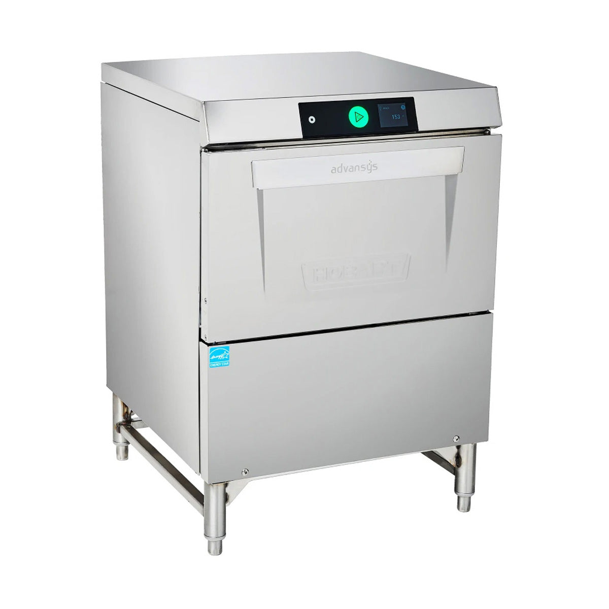 Hobart LXGNR-1 Undercounter Dishwasher/Glasswasher,30 or 24 Rack/Hr-High Temp w/Booster-120/208-240