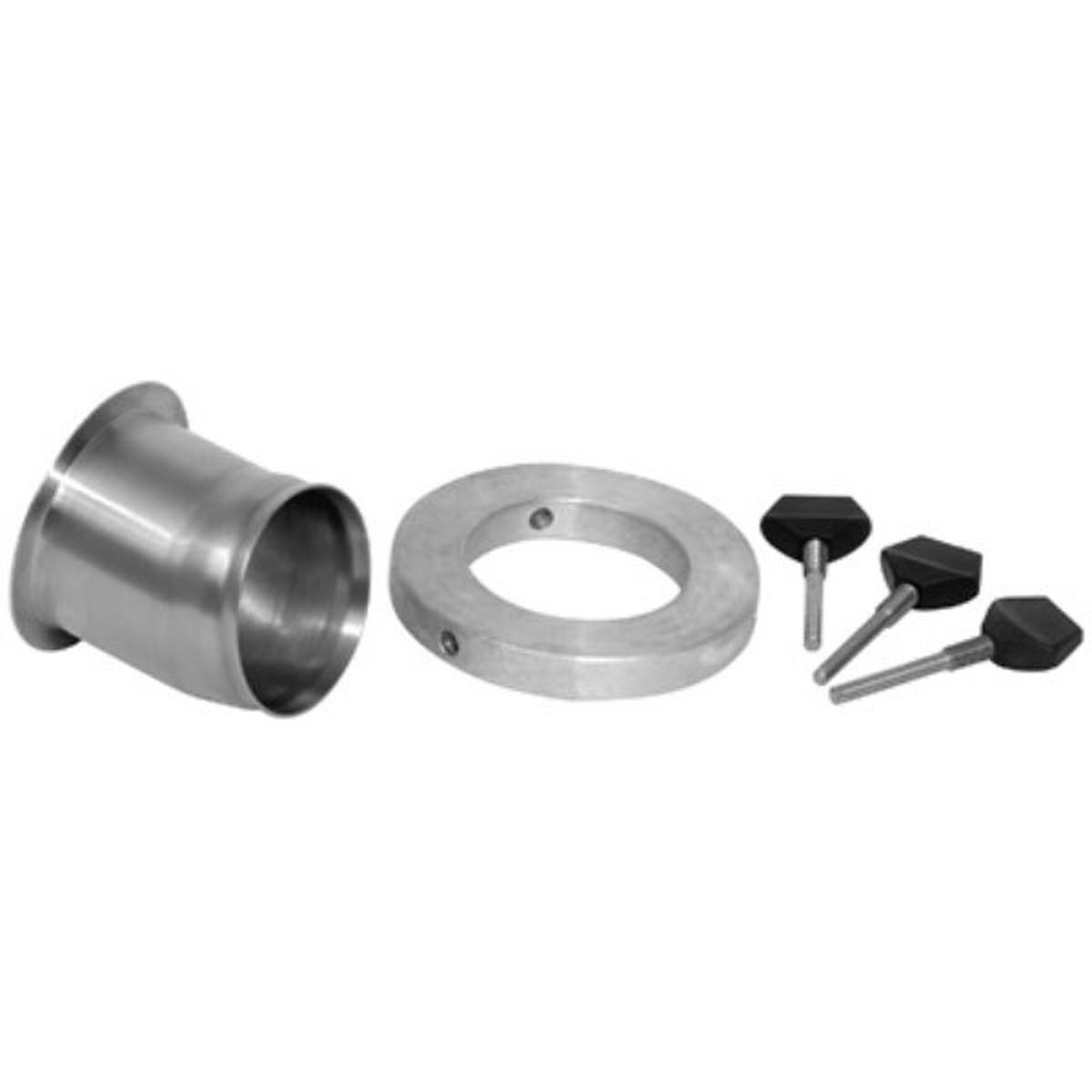 Hobart MXGRING-32HD Adapter Ring - 2.5" Dia Stainless Steel, Heavy-Duty, for 2 Prime Mixer Grinders Tandem