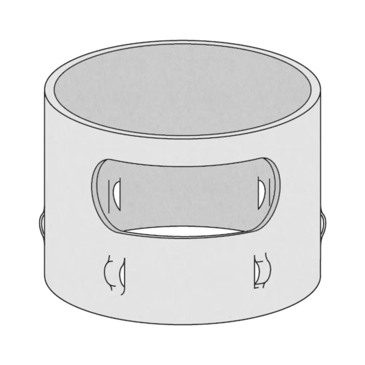 Hobart SLEEVE-SILVER 12" Stainless Steel Silver Saver Sleeve, Garbage Disposal Part - Silver Finish