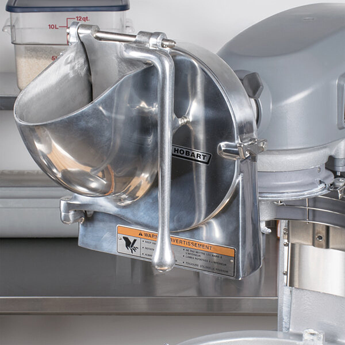 Hobart VS9-12 9-inch Vegetable Slicer for #12 Hub, Back Case, Hopper Front, Adjustable Slicer Plate