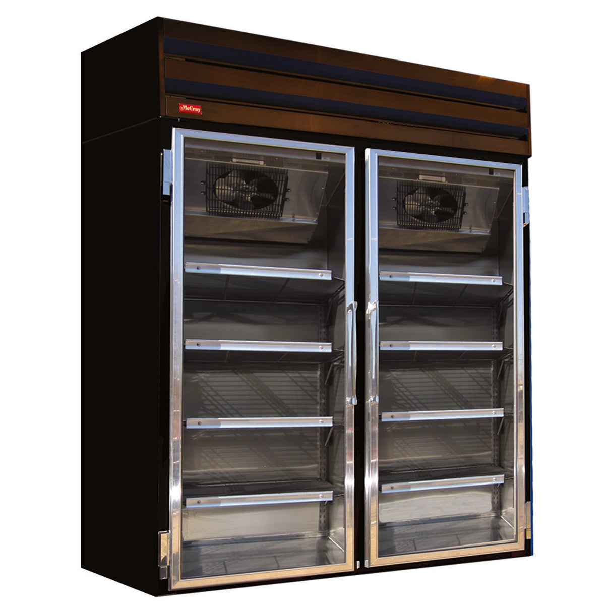 Howard-McCray GF48-FF-B 52" 2 Glass Door Merchandiser Freezer in Black, 48 cu. ft.