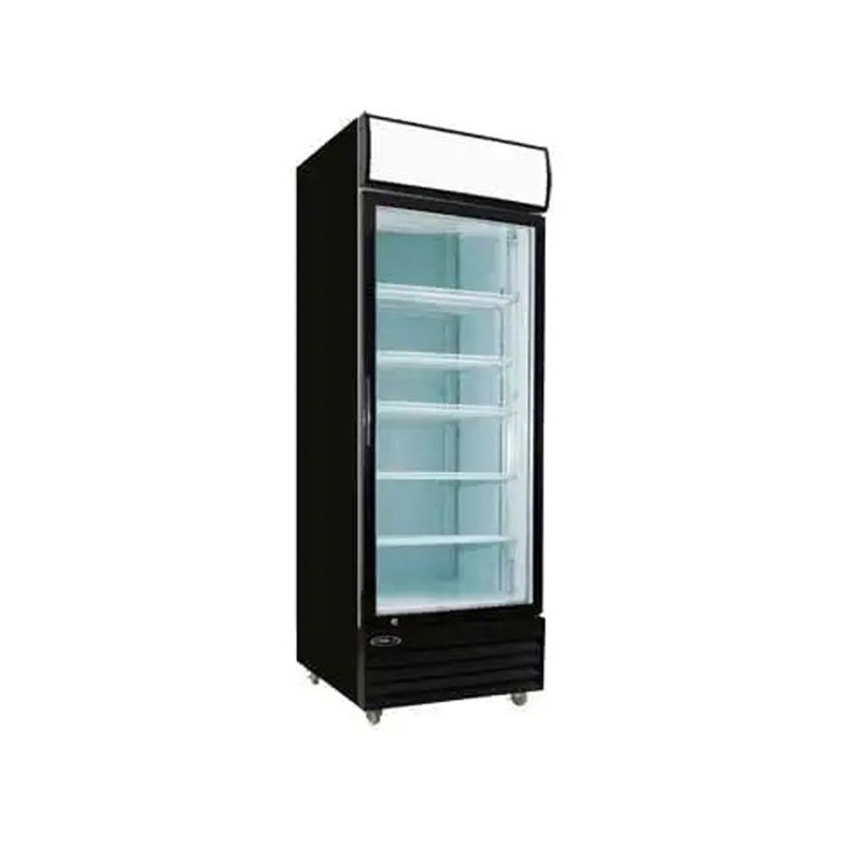 Howard-McCray GR22-B 26" 1-Section Glass Door Refrigerated Merchandiser in Black, 22 cu. ft.