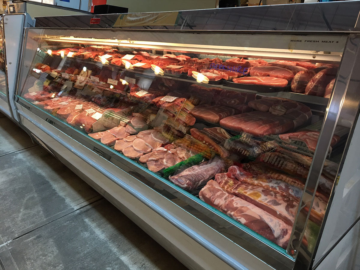 Howard-McCray R-CMS40E-10-LED 125" Single Duty Flat Refrigerated Meat Display Case, Remote