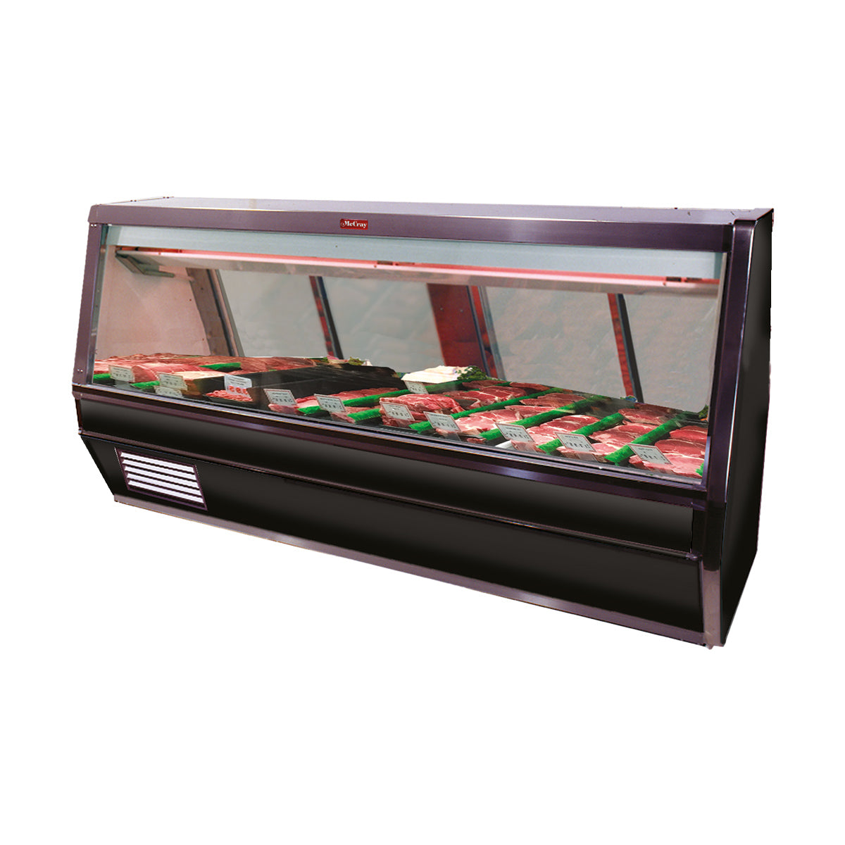 Howard-McCray R-CMS40E-12-S-LED 149" Single Duty Flat Refrigerated Meat Display Case, Remote