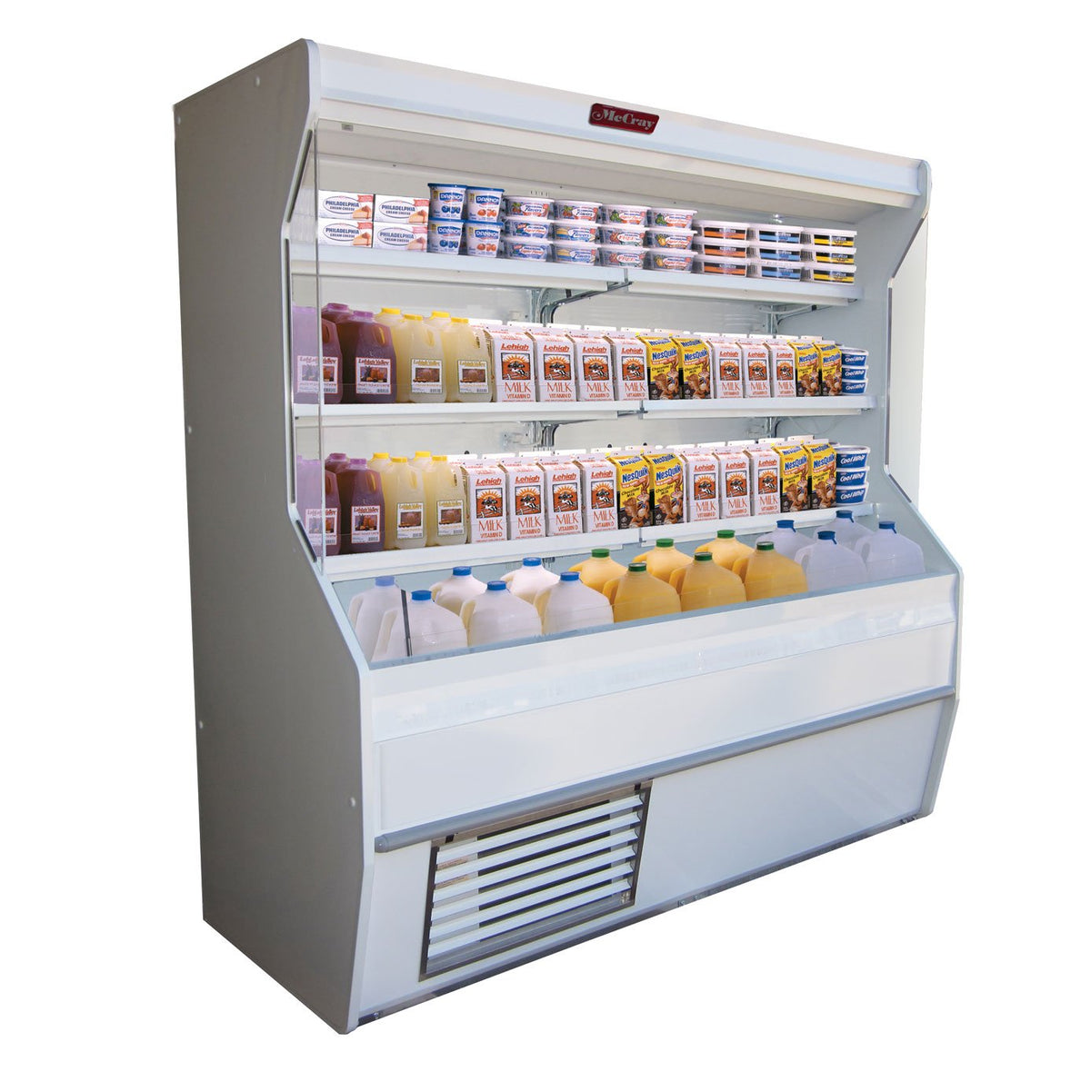Howard-McCray R-D32E-4-S-LED Vertical Dairy Open Merchandiser, Stainless Steel, Remote Refrigeration