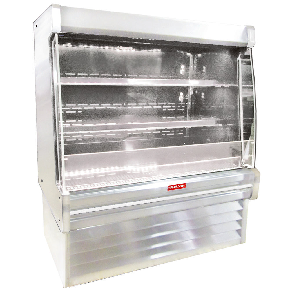 Howard-McCray R-OD35E-6L-S-LED 75" Vertical Dairy Open Air Merchandiser, Stainless Steel, Remote