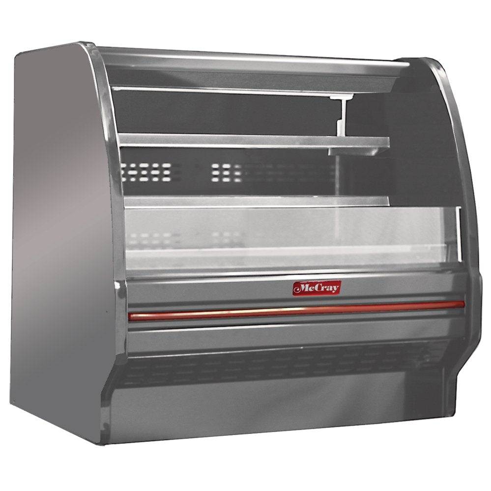 Howard-McCray R-OD40E-3L-S-LED 39" Horizontal Dairy Curved End Open Merchandiser, Stainless Steel