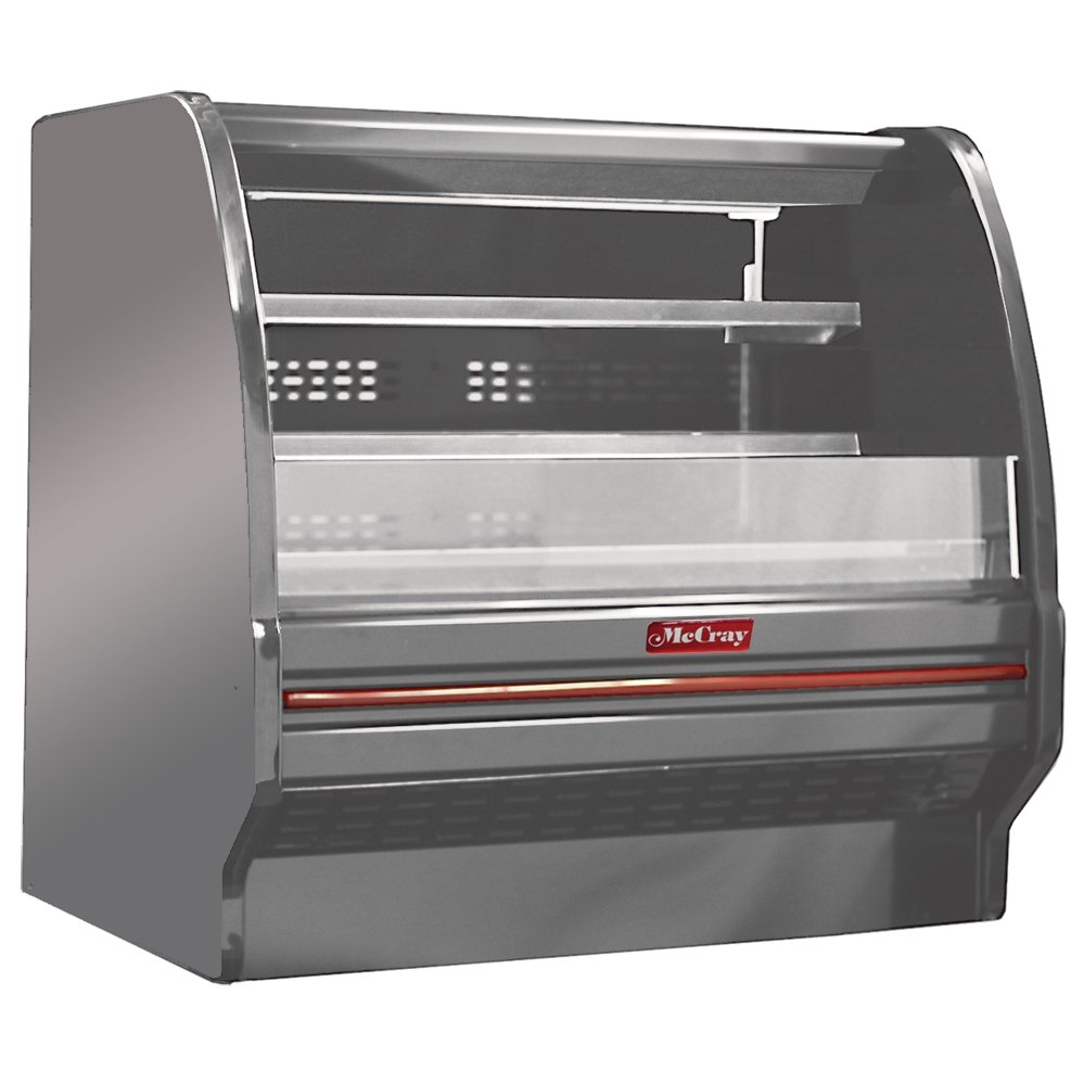 Howard-McCray R-OD40E-4L-S-LED 51" Horizontal Dairy Curved End Open Merchandiser, Stainless Steel
