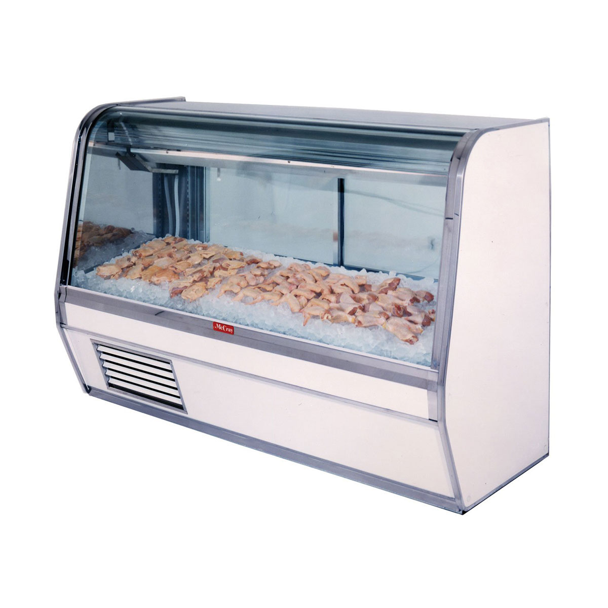 Howard-McCray SC-CFS32E-4C-LED 50" Curved Refrigerated Seafood Display Case, White