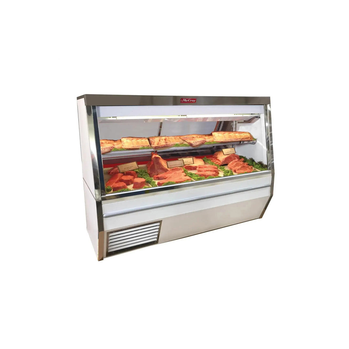 Howard-McCray SC-CMS34N-8-S-LED 96" Double Duty Flat Refrigerated Meat Display Case