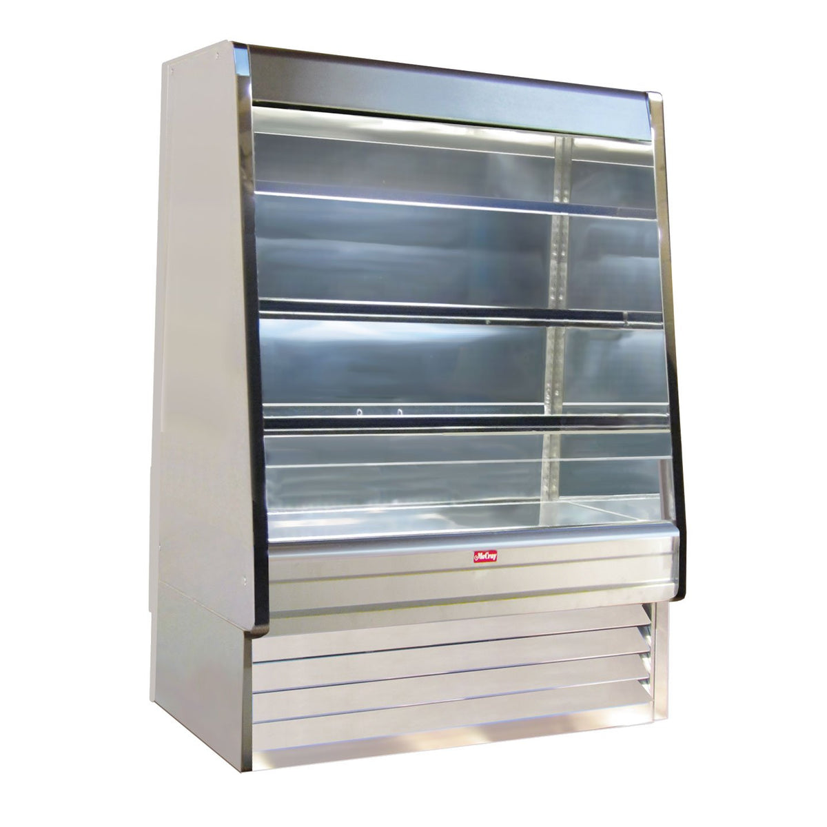 Howard-McCray SC-OD30E-4-S-LED 51'' Vertical Dairy Open Air Merchandiser, Stainless Steel, Self-Contained