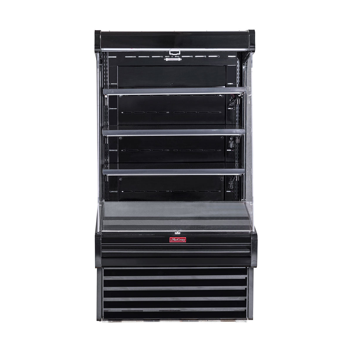 Howard-McCray SC-OD30E-4-SW-B 51" Horizontal Multi-Purpose Open Merchandiser in Black, Self-Contained