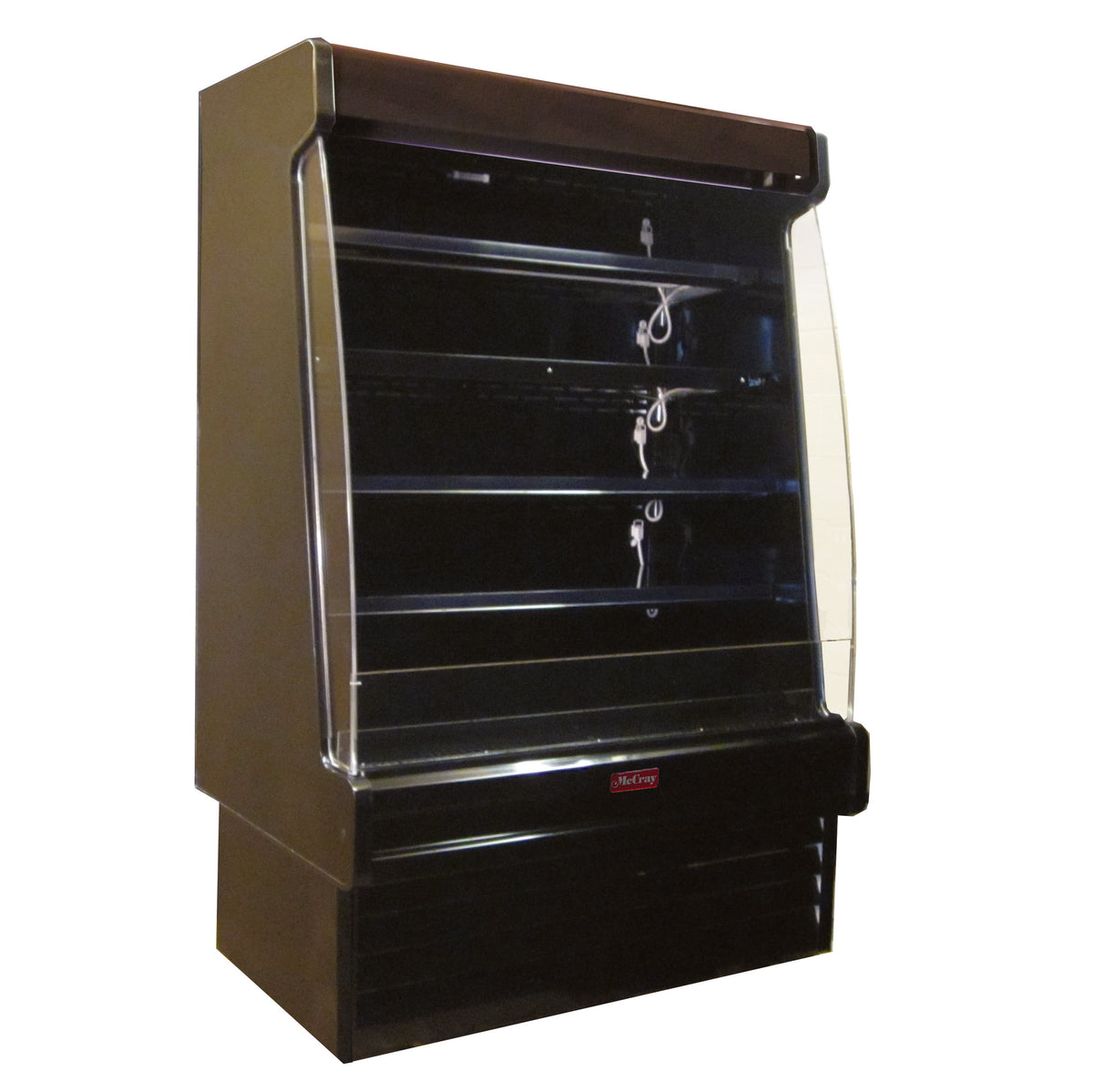 Howard-McCray SC-OD35E-5S-B-SL 63" Multi-Purpose Open Merchandiser in Black, Self-Contained