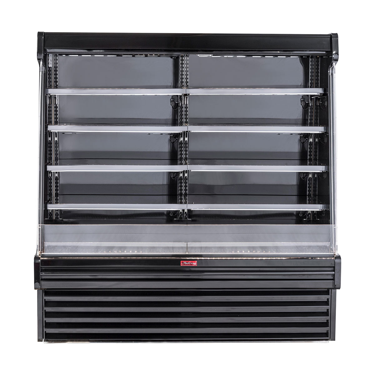 Howard-McCray SC-OD35E-6S-B-LED 75'' Vertical Dairy Open Air Merchandiser in Black, Self-Contained
