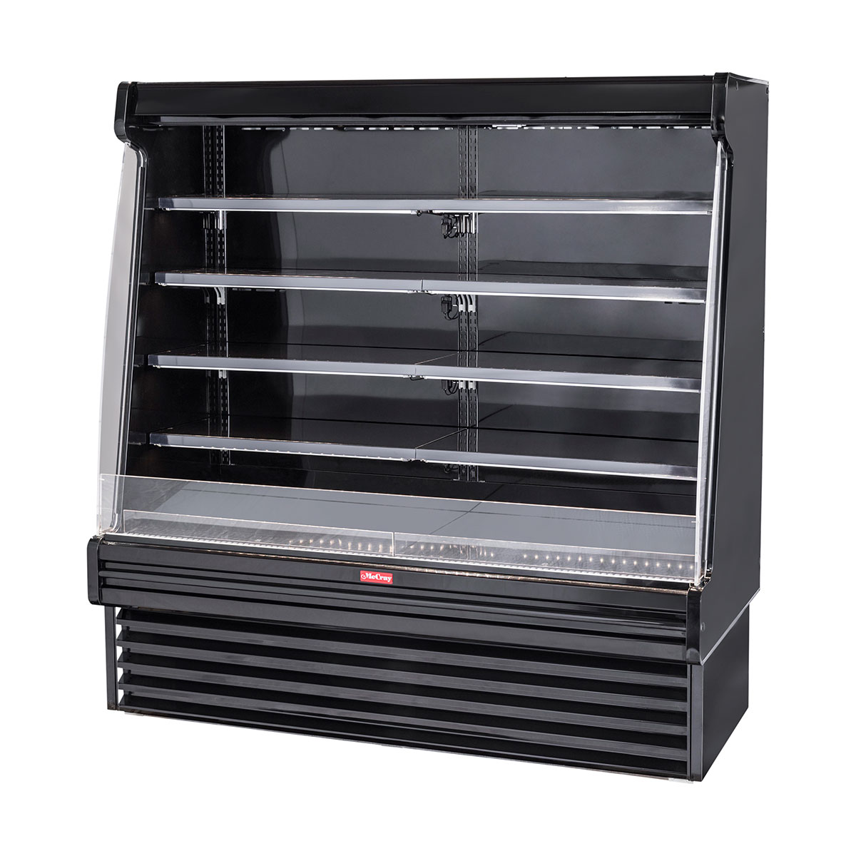 Howard-McCray SC-OD35E-6S-B-LED 75'' Vertical Dairy Open Air Merchandiser in Black, Self-Contained