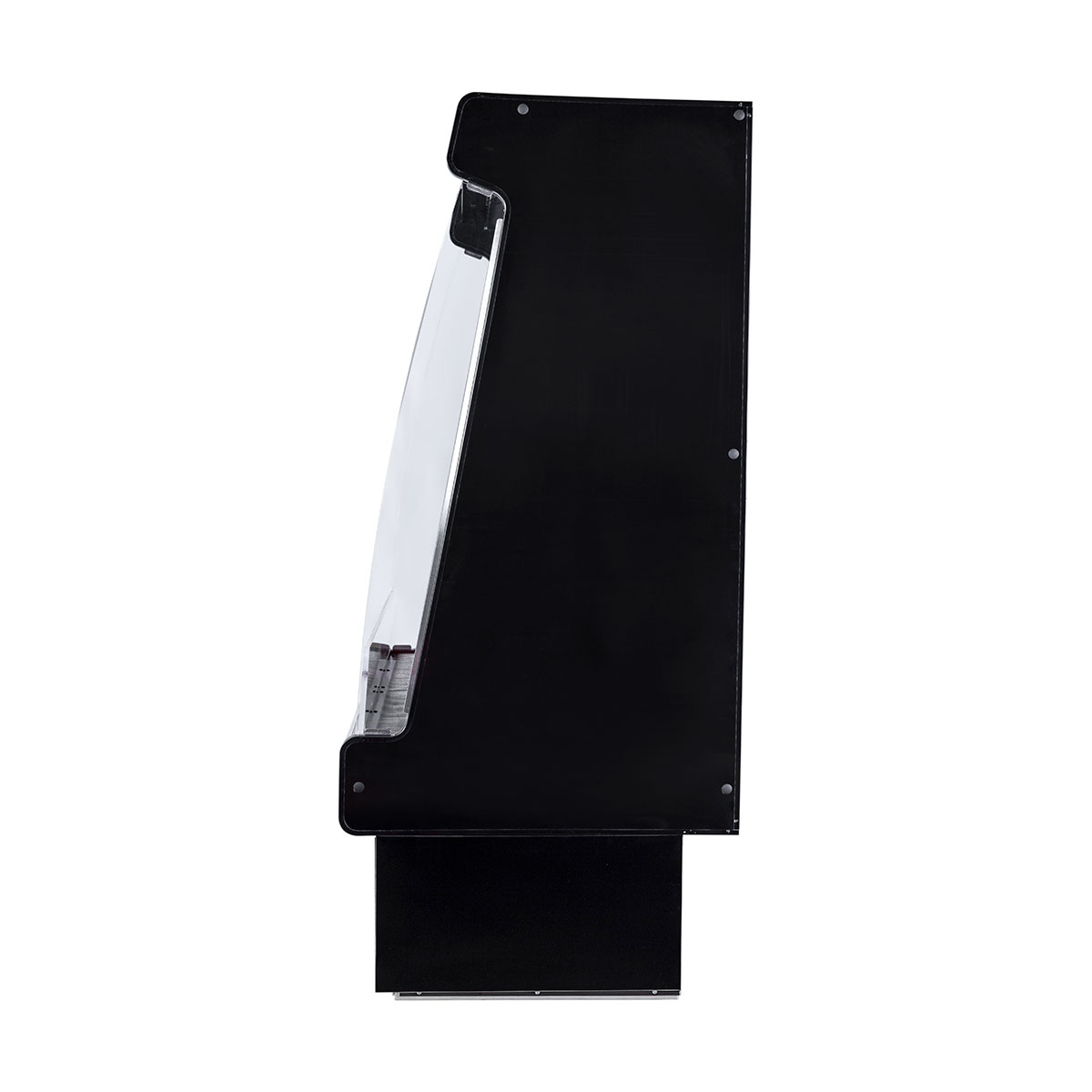 Howard-McCray SC-OD35E-6S-B-LED 75'' Vertical Dairy Open Air Merchandiser in Black, Self-Contained