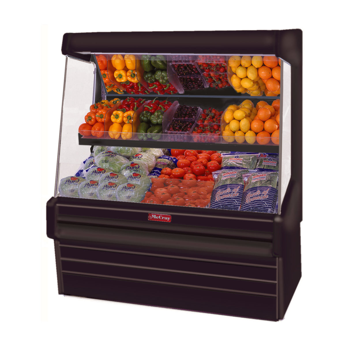 Howard-McCray SC-OP30E-6L-B-LED 75" Refrigerated Produce Display Case, Black
