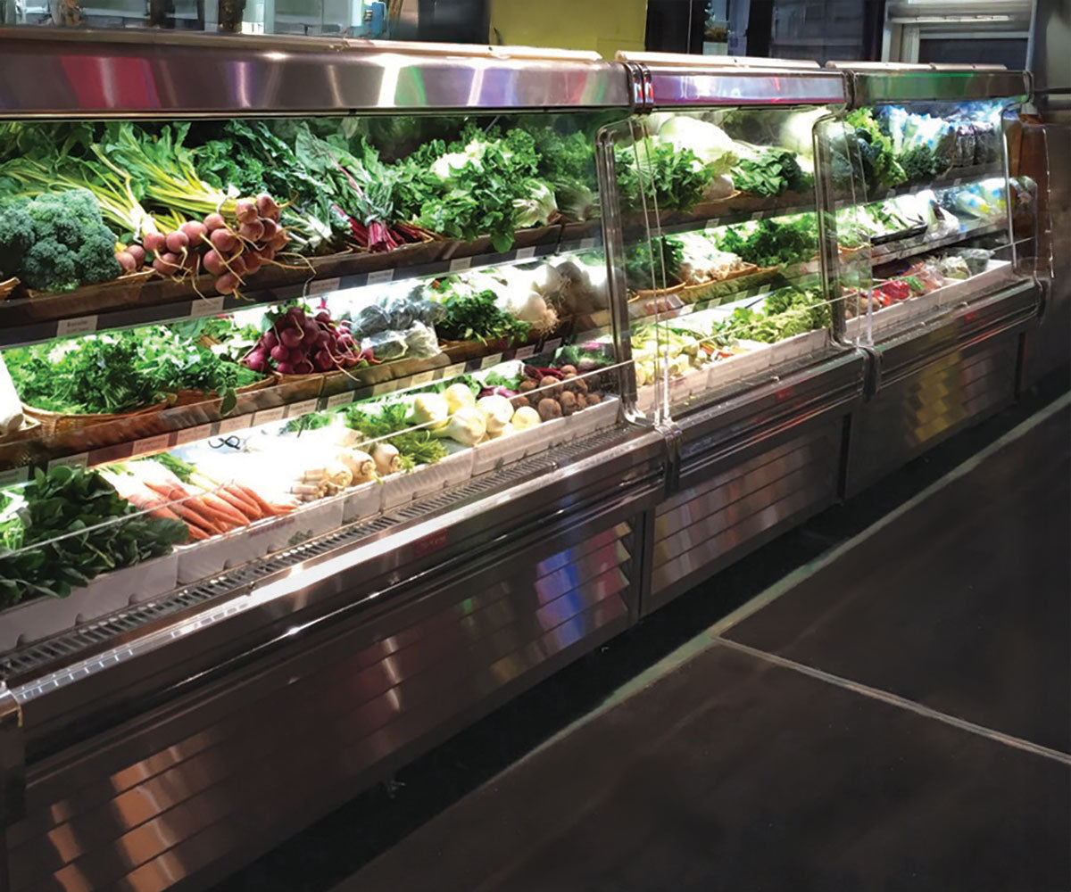 Howard-McCray SC-OP35E-6S-S-LED 75" Refrigerated Produce Display Case, Stainless