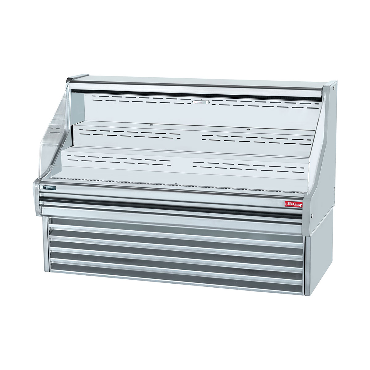 Howard-McCray SC-OS30E-3-S 39" Horizontal Impluse Open Merchandiser, Stainless Steel, Self-Contained