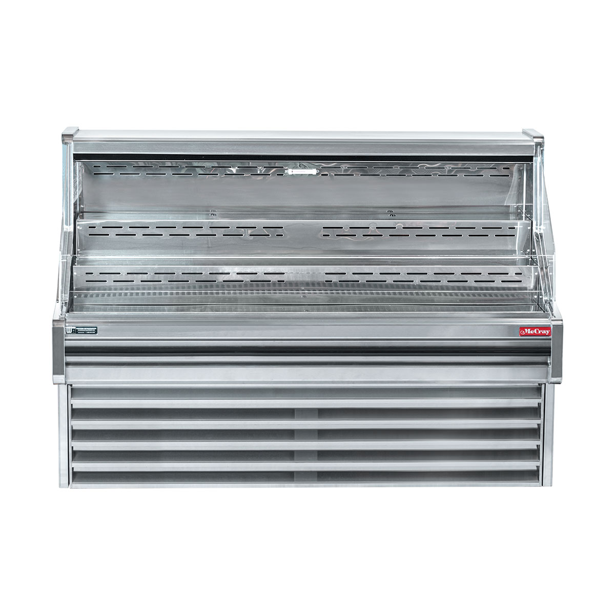 Howard-McCray SC-OS30E-4-S-LED 51" Horizontal Impluse Open Merchandiser, Stainless Steel, Self-Contained