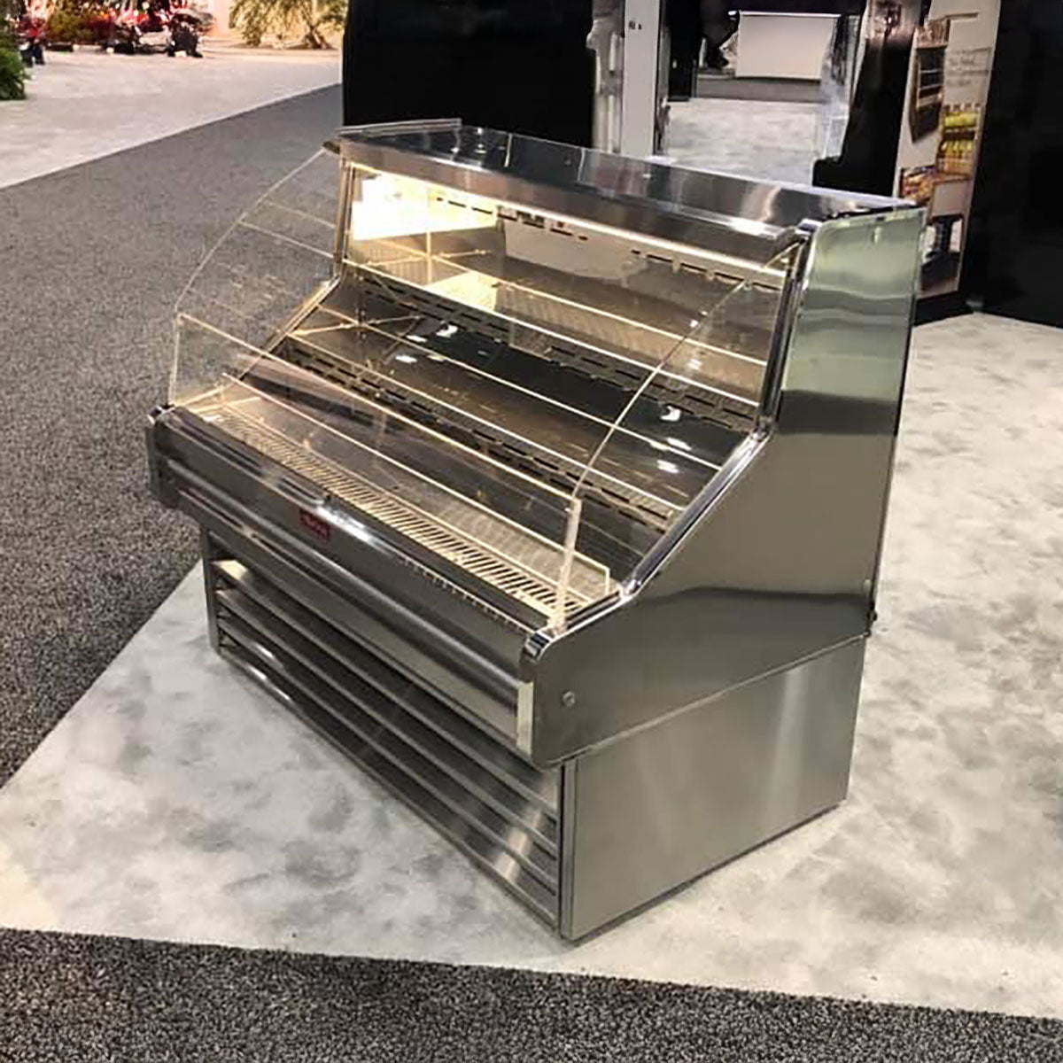 Howard-McCray SC-OS35E-4-S 51" Horizontal Impluse Open Merchandiser, Stainless Steel, Self-Contained